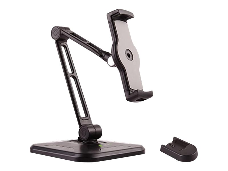 TECHLY Wand/Tischhalter fuer IPad/Tablet 11,94-32,77 cm 4,7-12,9Zoll Neigbar und Drehbar max.Hoehe 290mm max.Breite 44mm schwarz