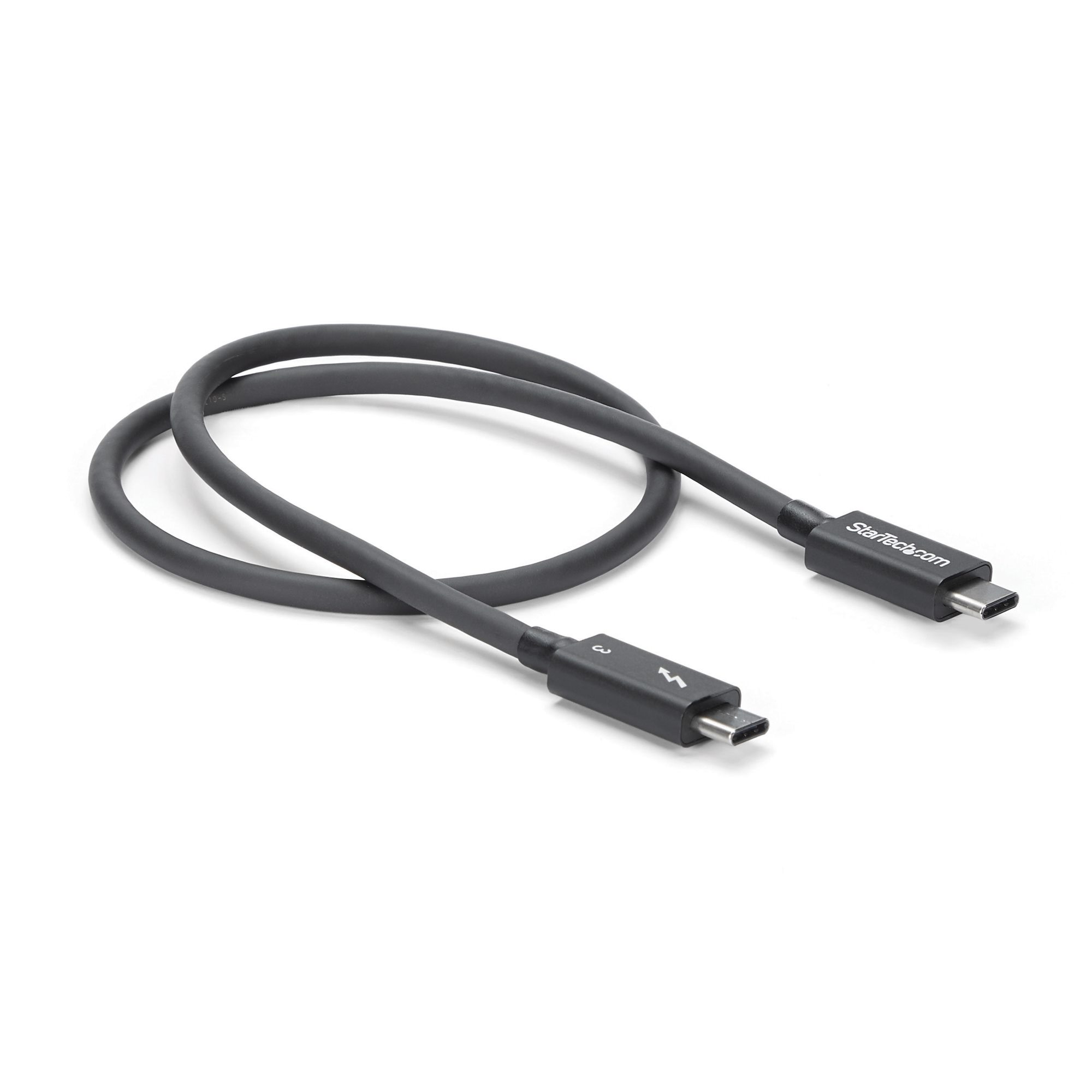 STARTECHCOM 05m Thunderbolt 3 40Gbps USBC Cable Thunderbolt USB and DisplayPort Compatible
