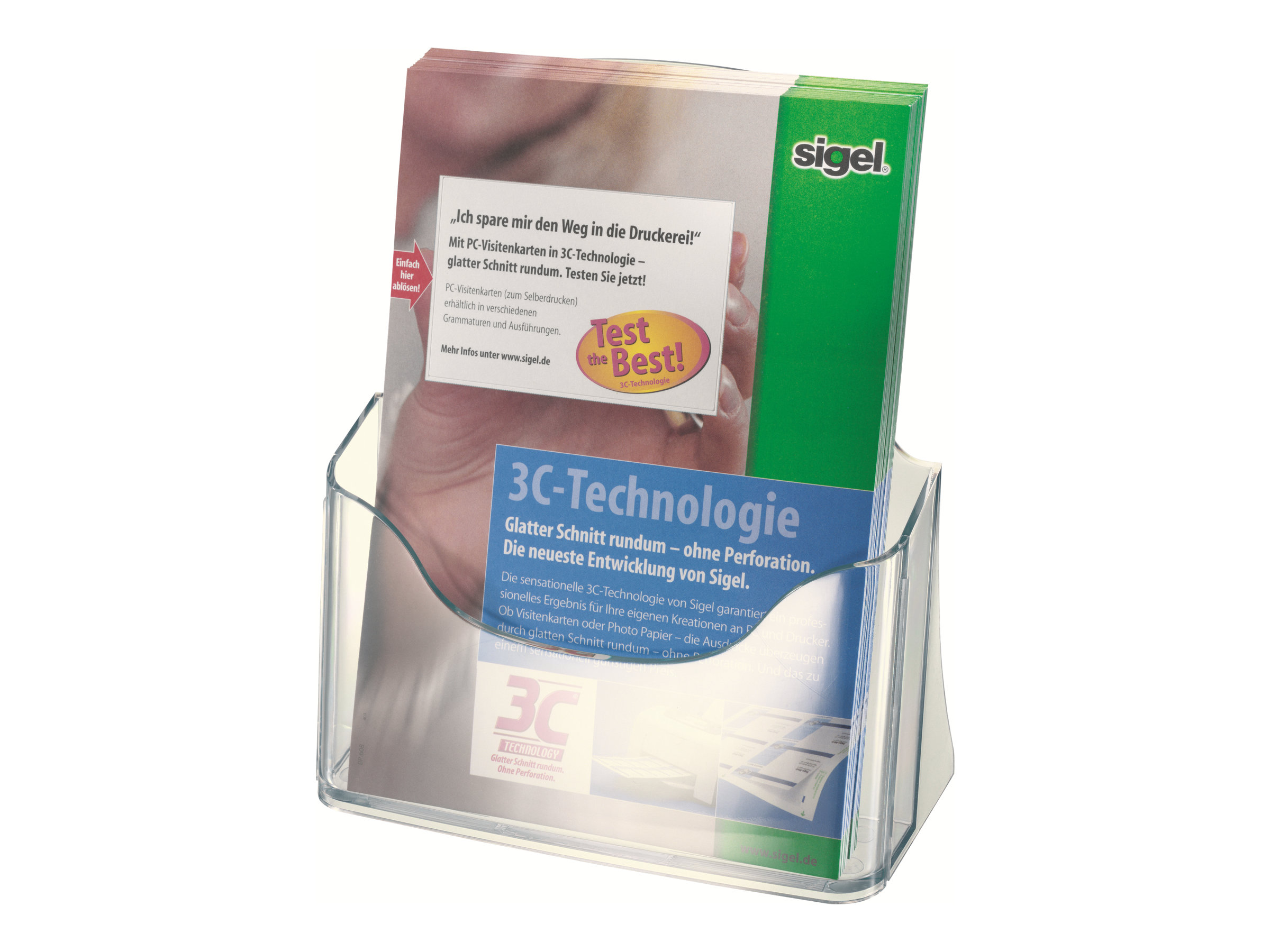 SIGEL Tischprospekthalter transparent DIN A5 17,0 x 7,5 x 20,0 cm, 1 St