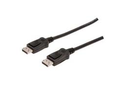 ASSMANN Anschlusskabel Displayport 1m AWG28 2xgeschirmt schwarz bulk Stecker/Stecker
