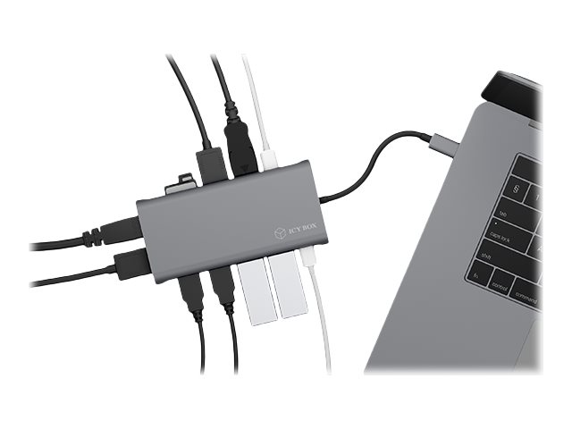 ICY BOX IB-DK4050-CPD Notebook Dockingstation 2 High Speed HDMI Type-A 1x DP1.4 2x USB 3.0 Type-A 2x USB 2.0 Type-A 1x USB 3.0Type-C ICY BOX IB-DK4050-CPD Notebook Dockingstation 2 High Speed HDMI Type-A 1x DP1.4 2x USB 3.0 Type-A 2x USB 2.0 Type-A 1x USB 3.0Type-C