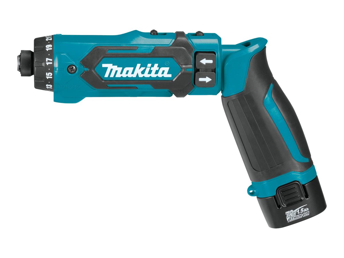 makita DF012DSE Akku-Bohrschrauber 7,2 V, mit 2 Akkus
