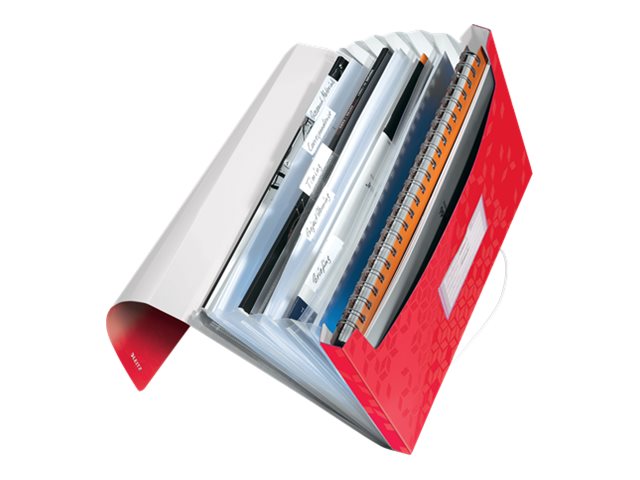 LEITZ Faechermappe WOW 4589 6 Faecher rot LEITZ Faechermappe WOW 4589 6 Faecher rot