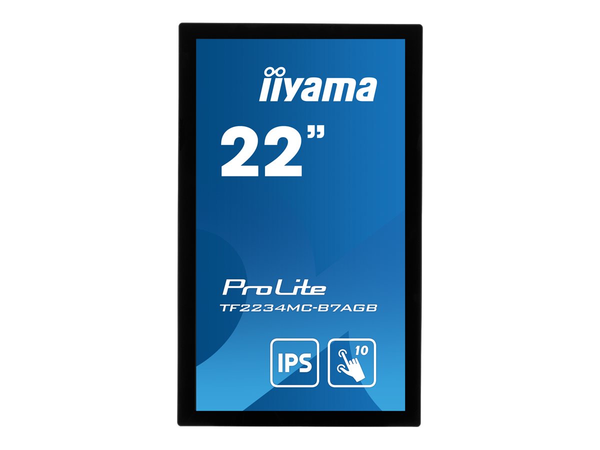 IIYAMA TF2234MC-B7AGB 54,61cm 21,5Zoll IPS PCAP AG Bezel Free 10P Touch 1920x1080 1000:1 300cd/m2 8ms VGA DP HDMI USB