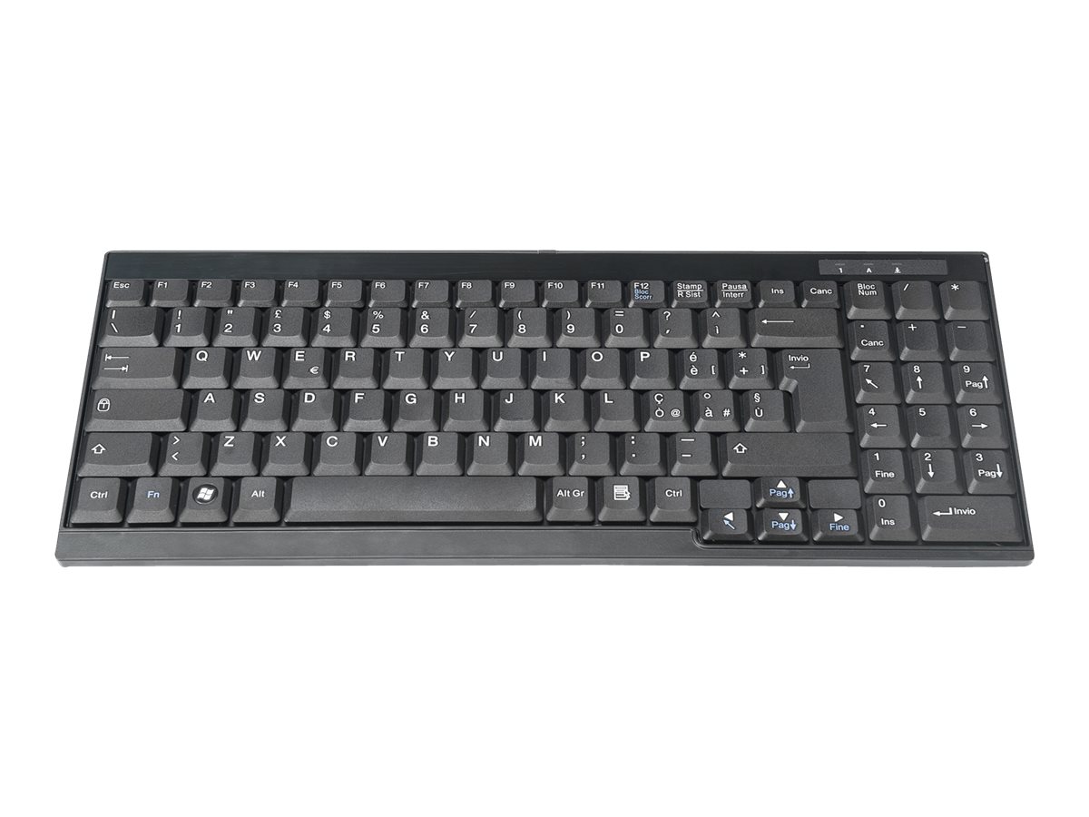 DIGITUS Tastatur fuer TFT-Konsolen schwarz Kabel italienische Ausfuehrung DIGITUS Tastatur fuer TFT-Konsolen schwarz Kabel italienische Ausfuehrung