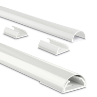 hama halbrund Alu Kabelkanal 110,0 cm weiss