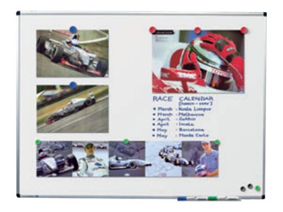 AKTION: Legamaster Whiteboard PREMIUM 100,0 x 75,0 cm weiss spezialbeschichteter Stahl + GRATIS 4 Boardmarker TZ 100 farbsortiert