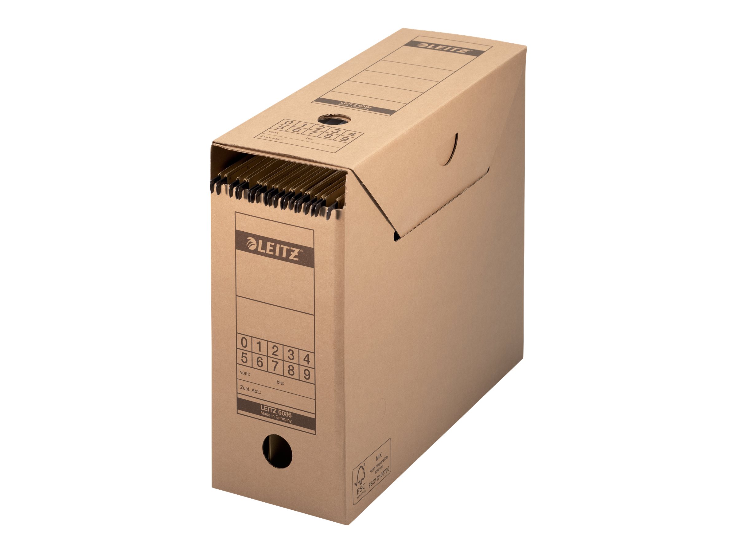 10 LEITZ Archivboxen braun 12,0 x 32,5 x 27,5 cm