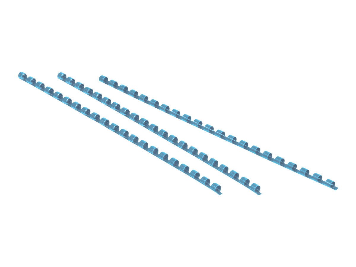 100 Fellowes Kunststoffbinderuecken blau fuer 120 Blatt