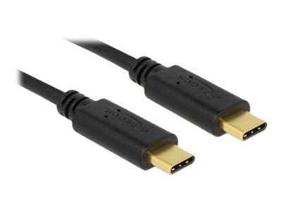 Delock Kabel USB 2.0 USB Type-C Stecker > USB Type-C Stecker 4,0 m schwarz 3 A