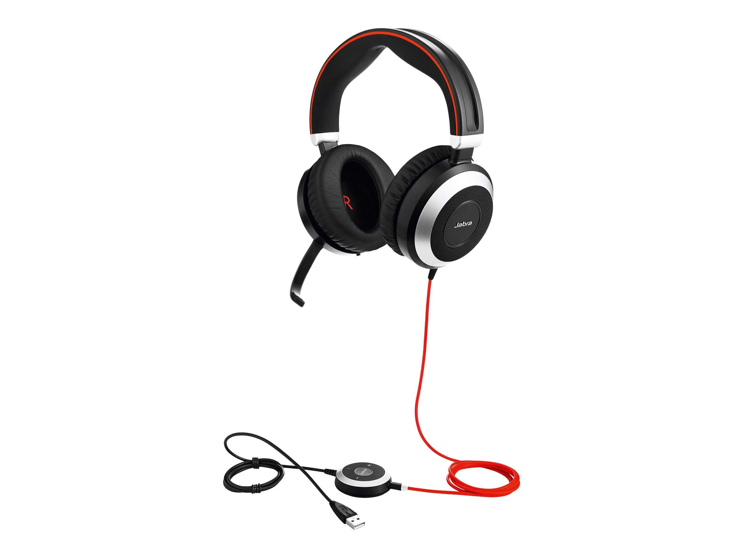 Jabra Evolve 80 UC stereo - Headset - ohrumschließend