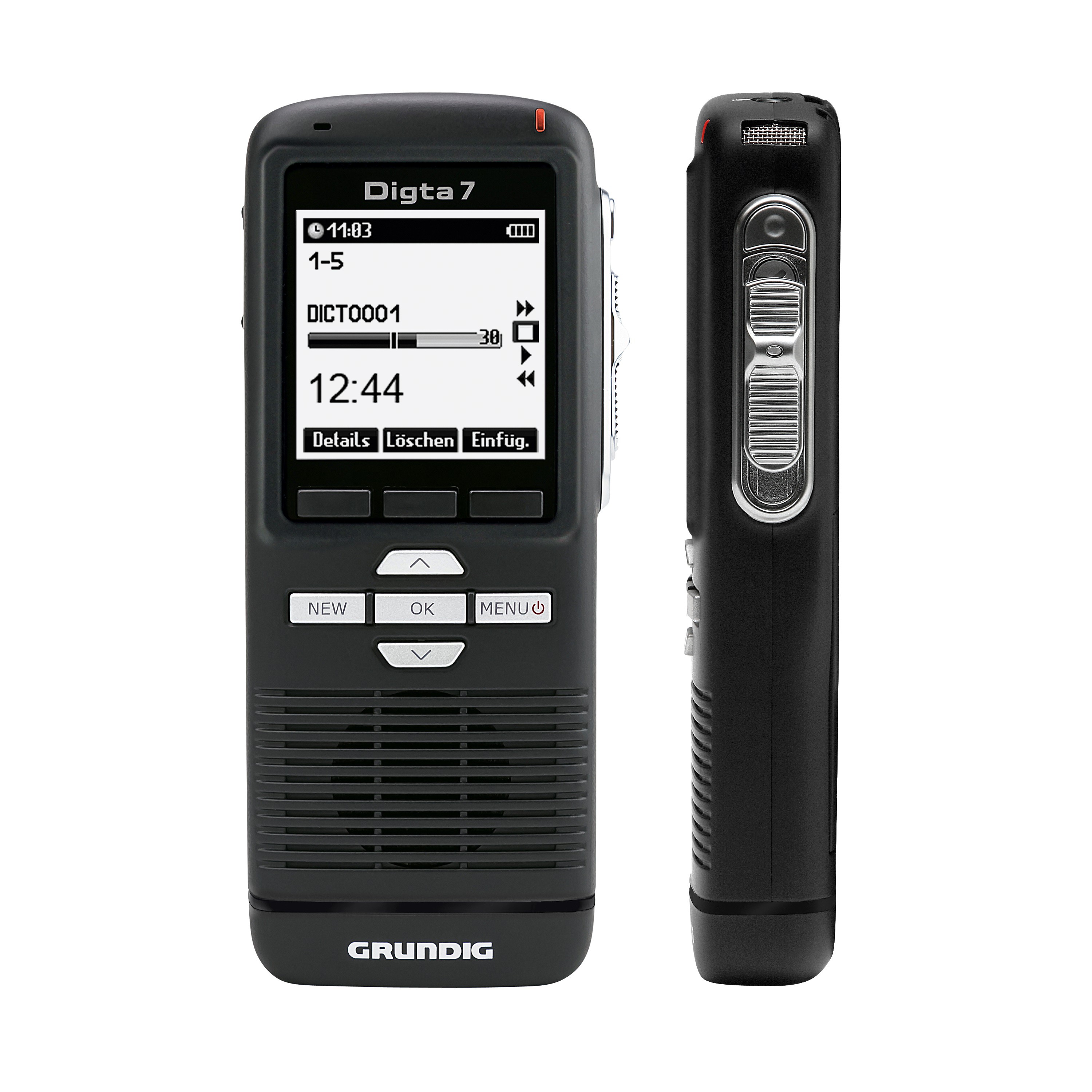 GRUNDIG Digta 7 Standalone Kit digitales DiktiergeraetSet 2 GB