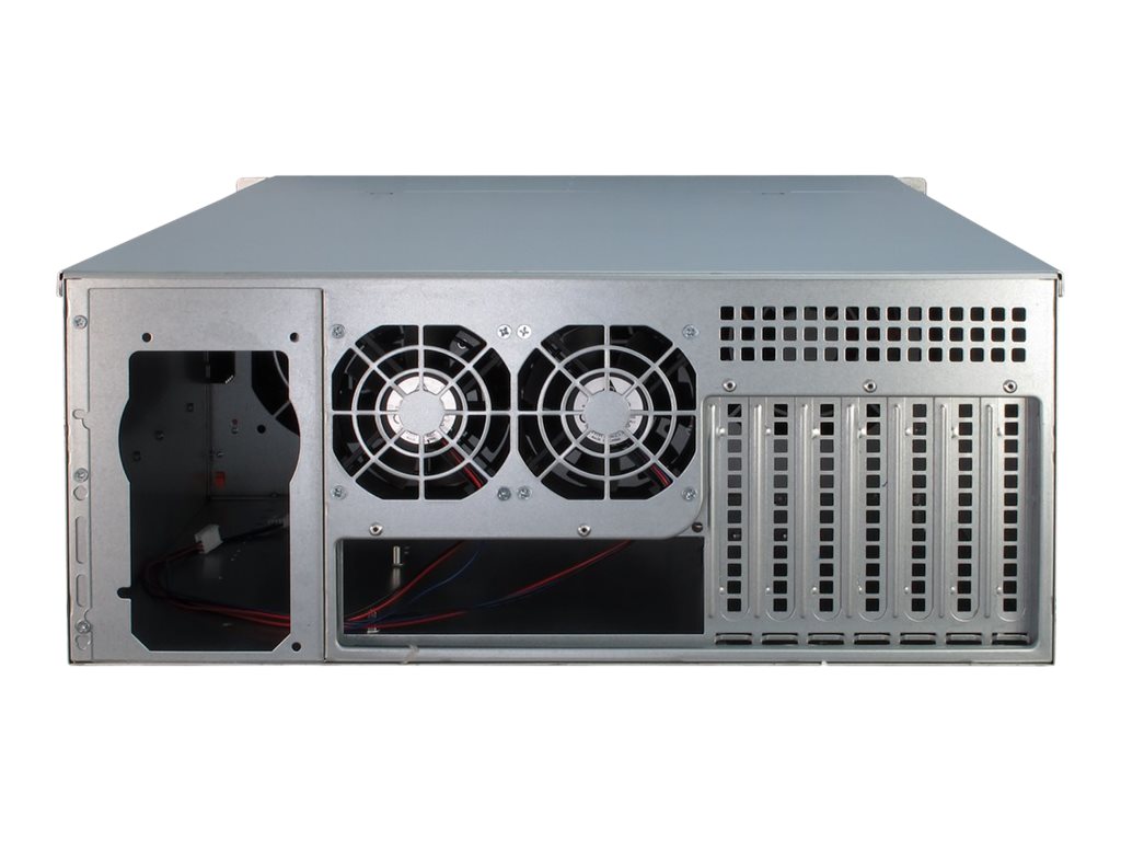 InterTech 4U4424 Rack Server Metall Schwarz Silber ATX,EATX,EEB,MiniITX,uATX 4U