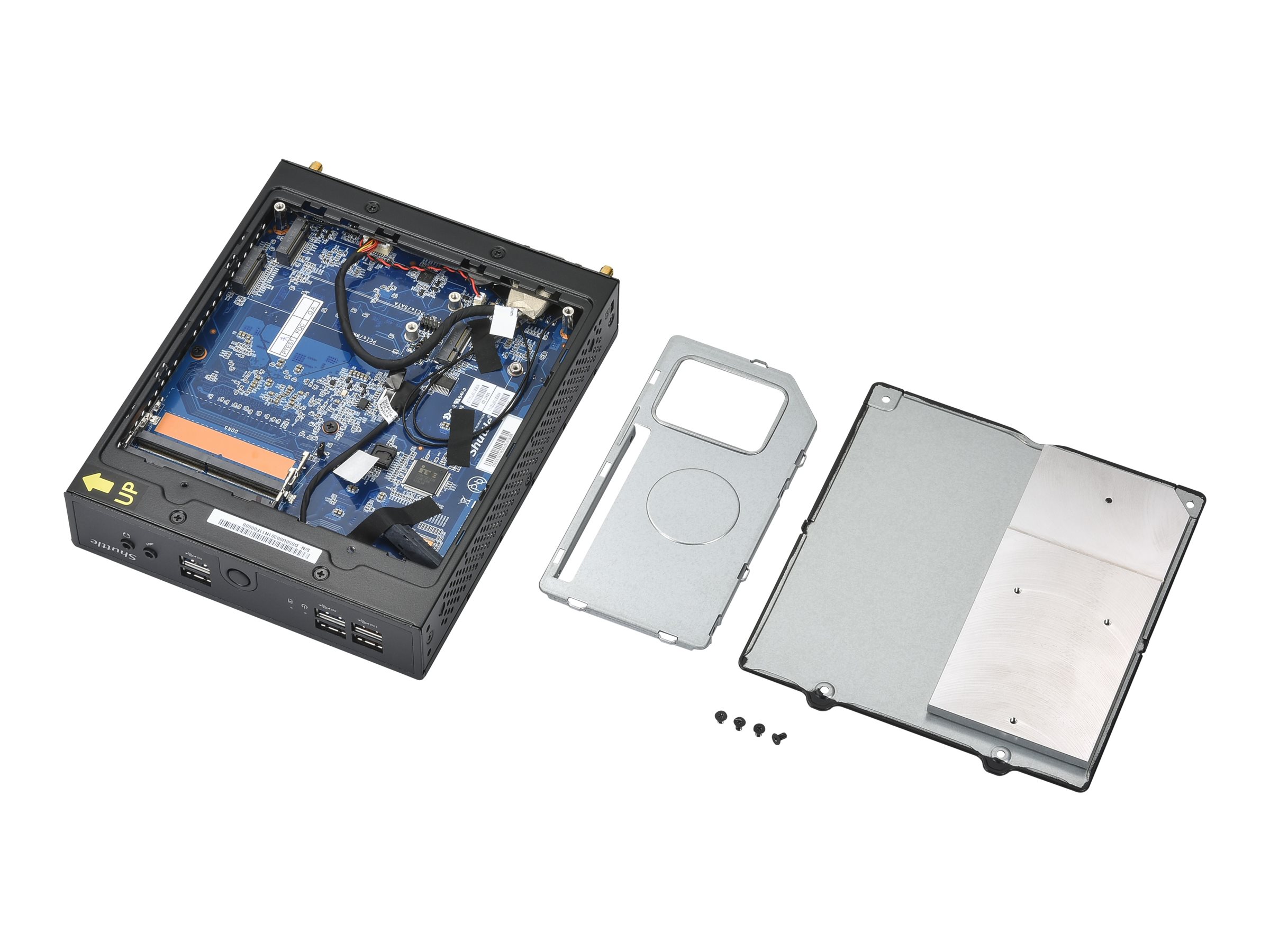 SHUTTLE Barebone XPC slim DS50U3 Intel Core i3-1315U 2xSODIMM DDR4 2xM.2 1xSATA 1xHDMI 1xDP 1xVGA Black