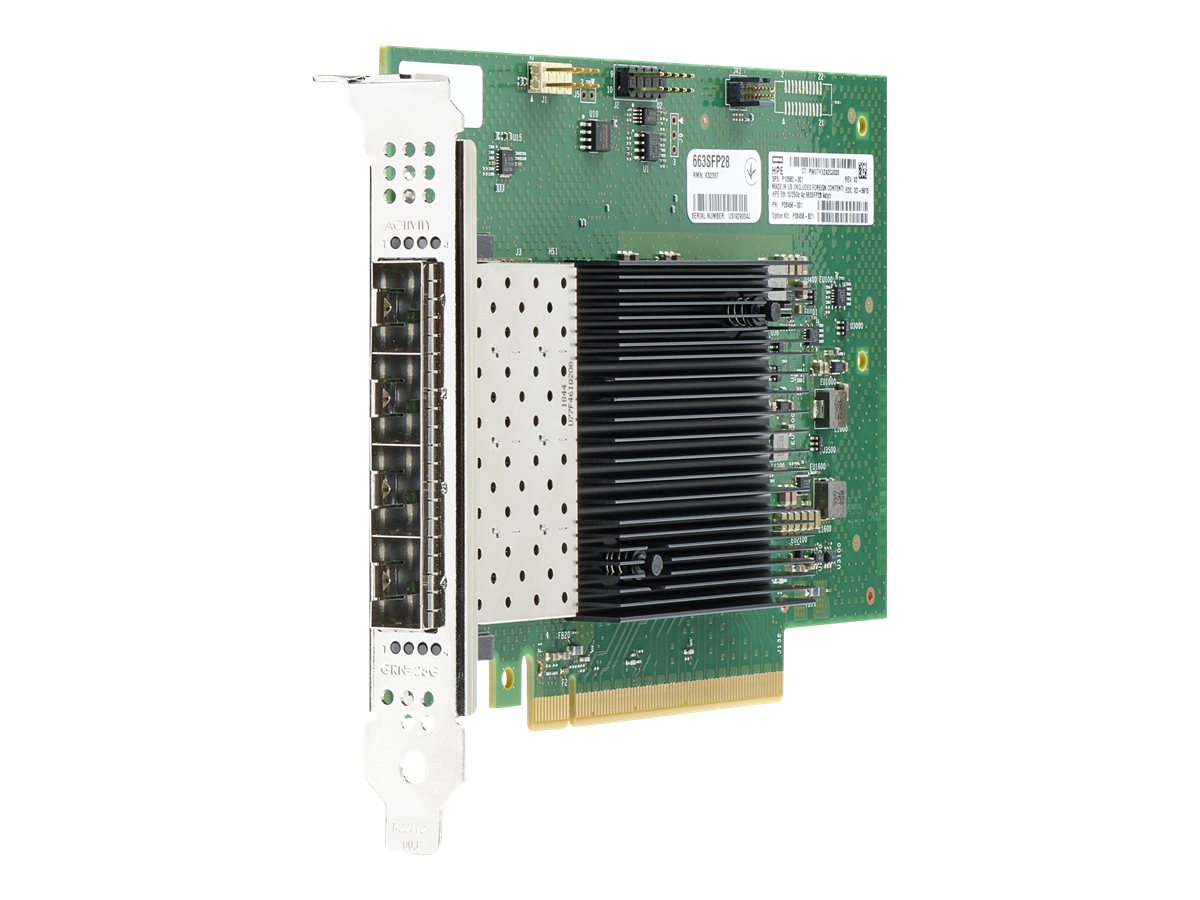 HPE Ethernet Adapter E810-XXVDA4 10/25Gb 4-port SFP28