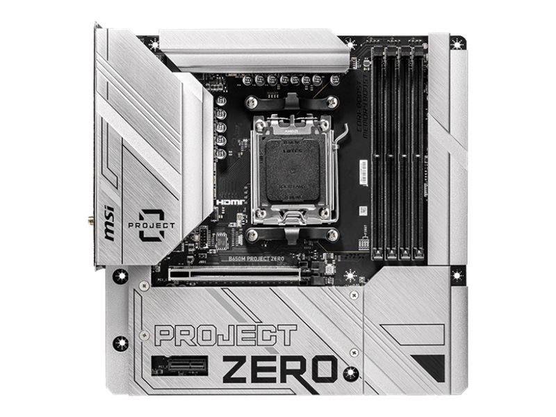 MSI B650M PROJECT ZERO AM5 4xDDR5 4xSATA 2xM.2 MSI B650M PROJECT ZERO AM5 4xDDR5 4xSATA 2xM.2