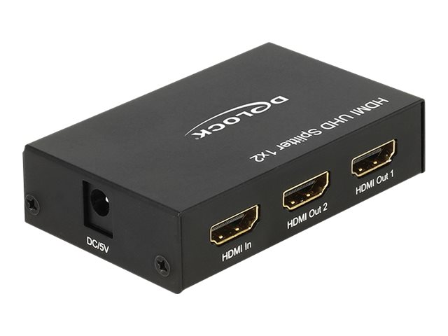 DELOCK Splitter HDMI in 2 x HDMI out 4K UHD