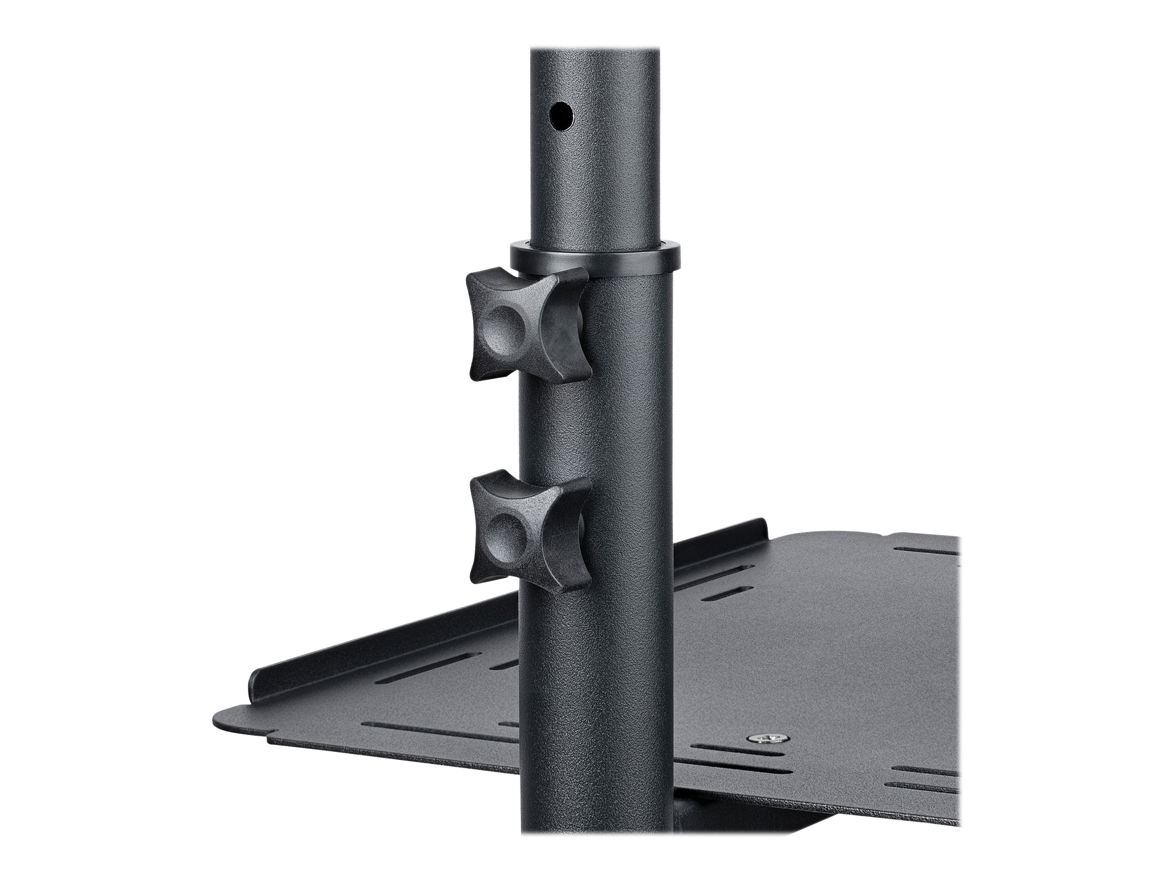 STARTECH.COM Mobile Projektor und Laptopstaender - 2 Regale fuer jeweils 10 kg - hoehenverstellbar mit feststellbaren Raedern