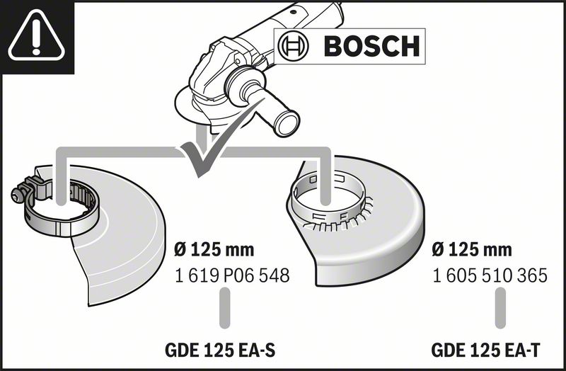 BOSCH Professional GDE 125 EAT Absaughaube für Winkelschleifer