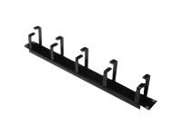 DIGITUS Rangierpanel 5xKabelfuehrungsbuegel 40mmx60mmm 48,3cm 19Zoll 1HE black RAL9005