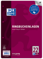OXFORD Ringbucheinlage A4 kariert, 50 Blaetter OXFORD Ringbucheinlage A4 kariert, 50 Blaetter