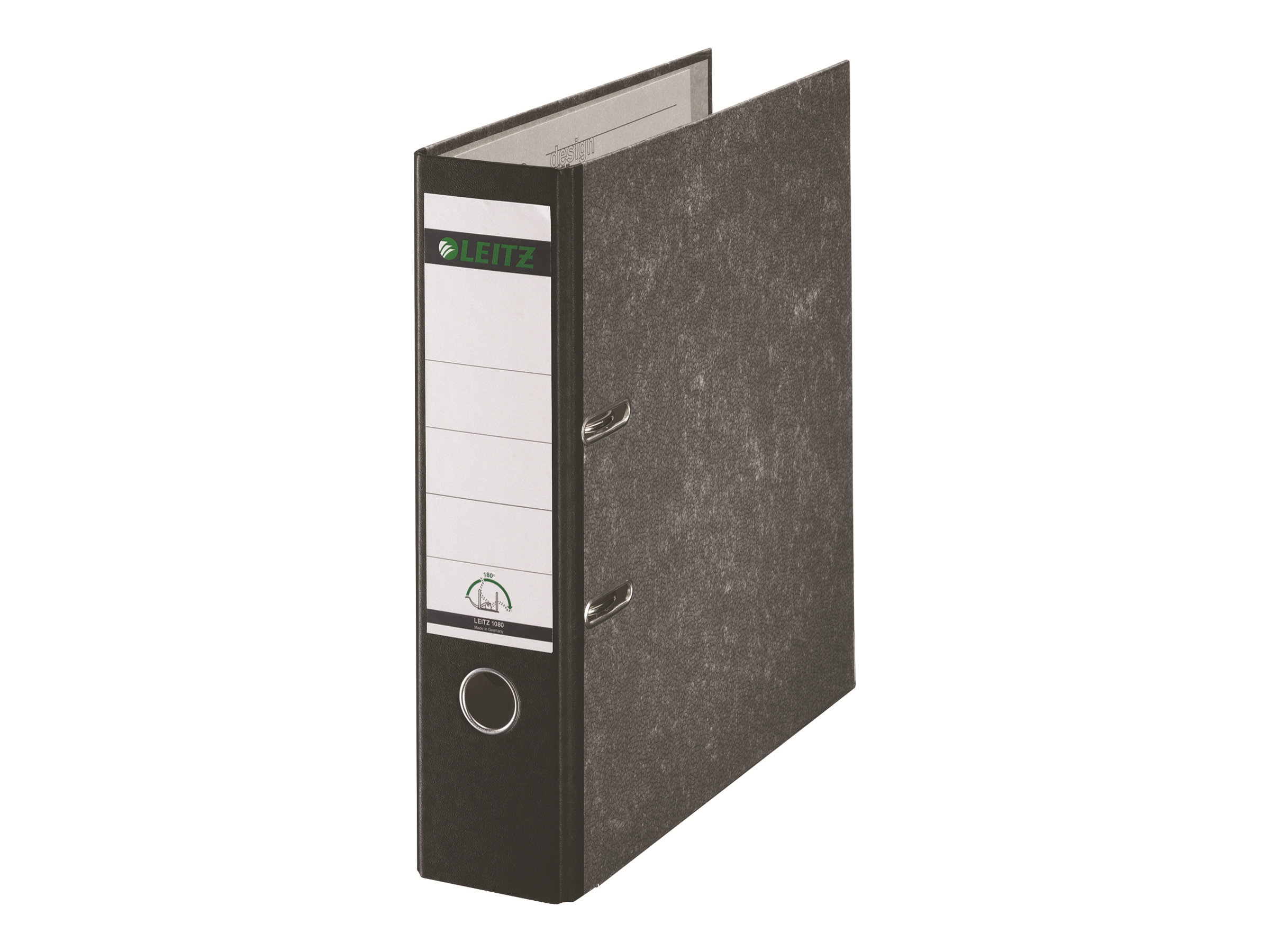 LEITZ 1080 Ordner schwarz marmoriert Karton 8,0 cm DIN A4 LEITZ 1080 Ordner schwarz marmoriert Karton 8,0 cm DIN A4