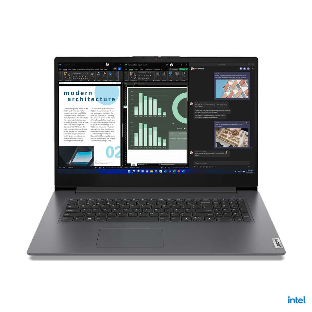 Lenovo V17 G4 IRU 83A2001NGE Notebook 43,9 cm 17,3 Zoll, 8 GB RAM, 512 GB SSD, Intel U300