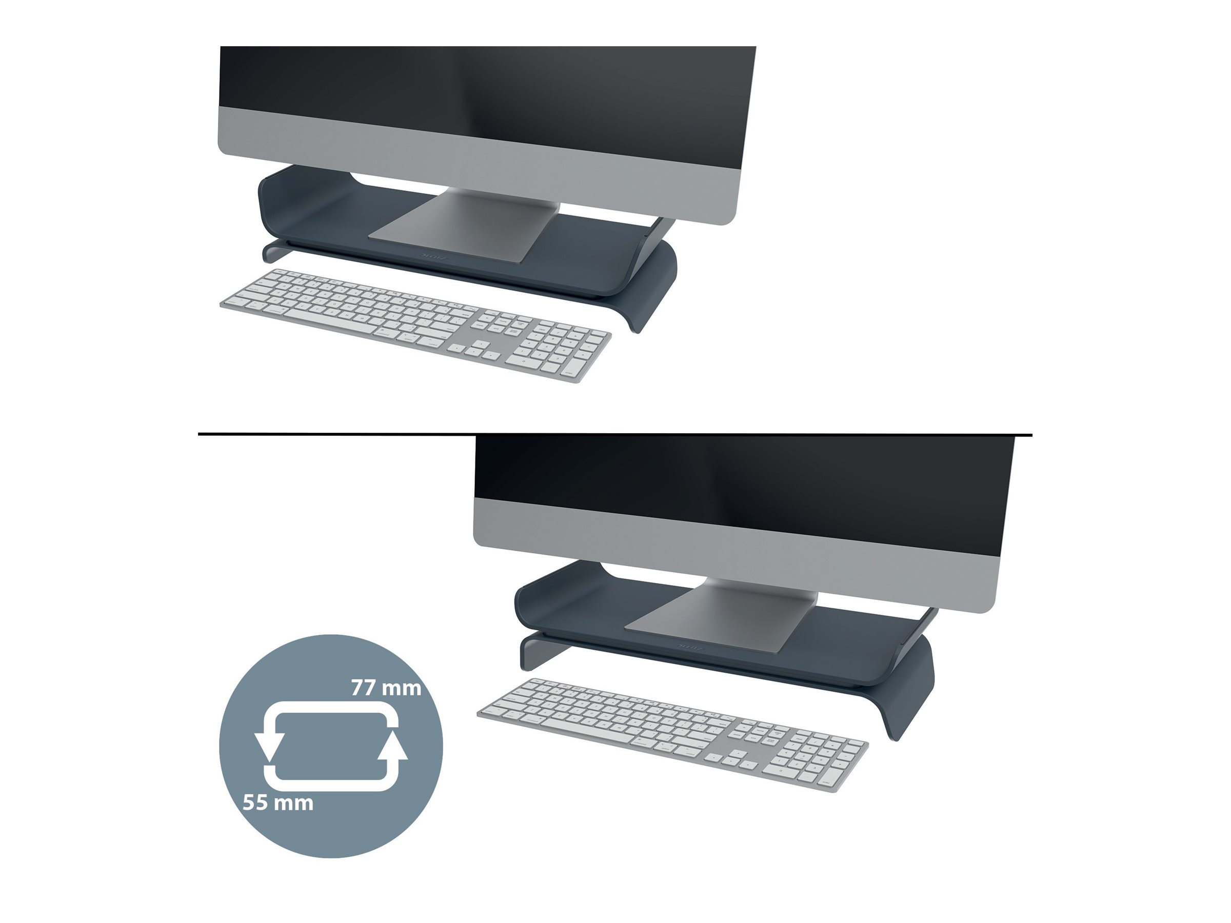 LEITZ Monitorstaender Ergo dunkelgrau LEITZ Monitorstaender Ergo dunkelgrau