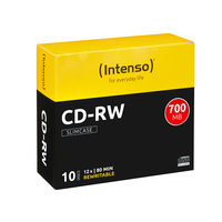10 Intenso CD-RW 700 MB wiederbeschreibbar 10 Intenso CD-RW 700 MB wiederbeschreibbar