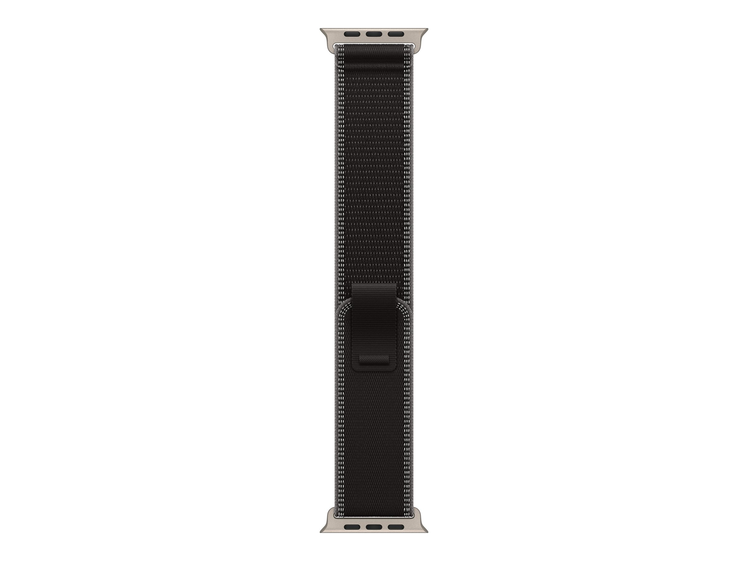 APPLE 49mm Black/Charcoal Trail Loop - S/M - Natural Titanium Finish