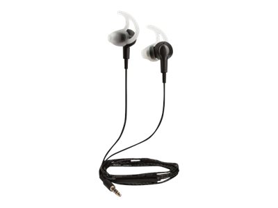 MANHATTAN In-Ear-Sportkopfhörer mit Mikrofon Regen- und schweissfest federleicht omnidirektionales Mikrofon Bedienelemente schwarz