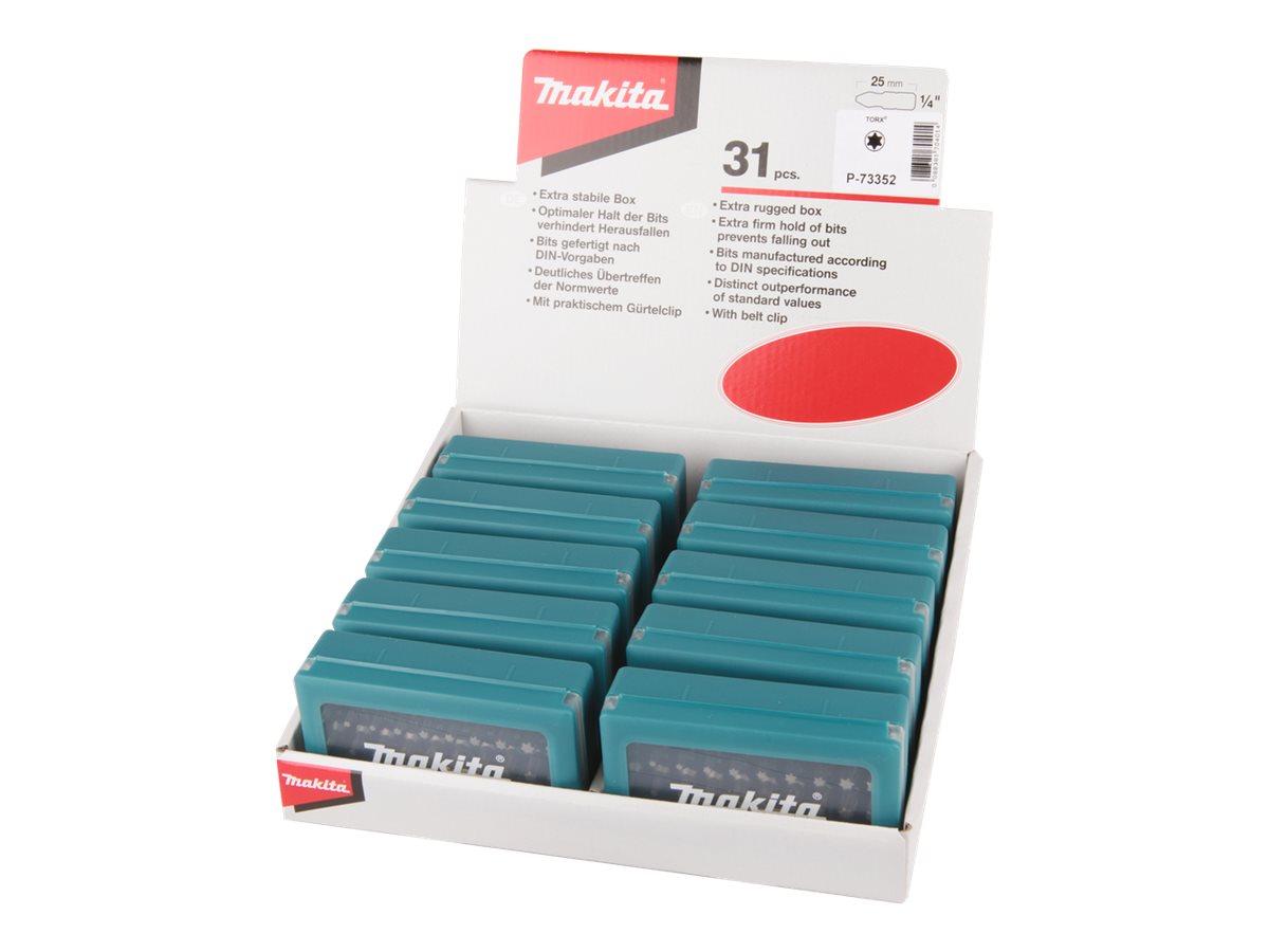 makita P-73352 Bit-Set, 31-teilig makita P-73352 Bit-Set, 31-teilig