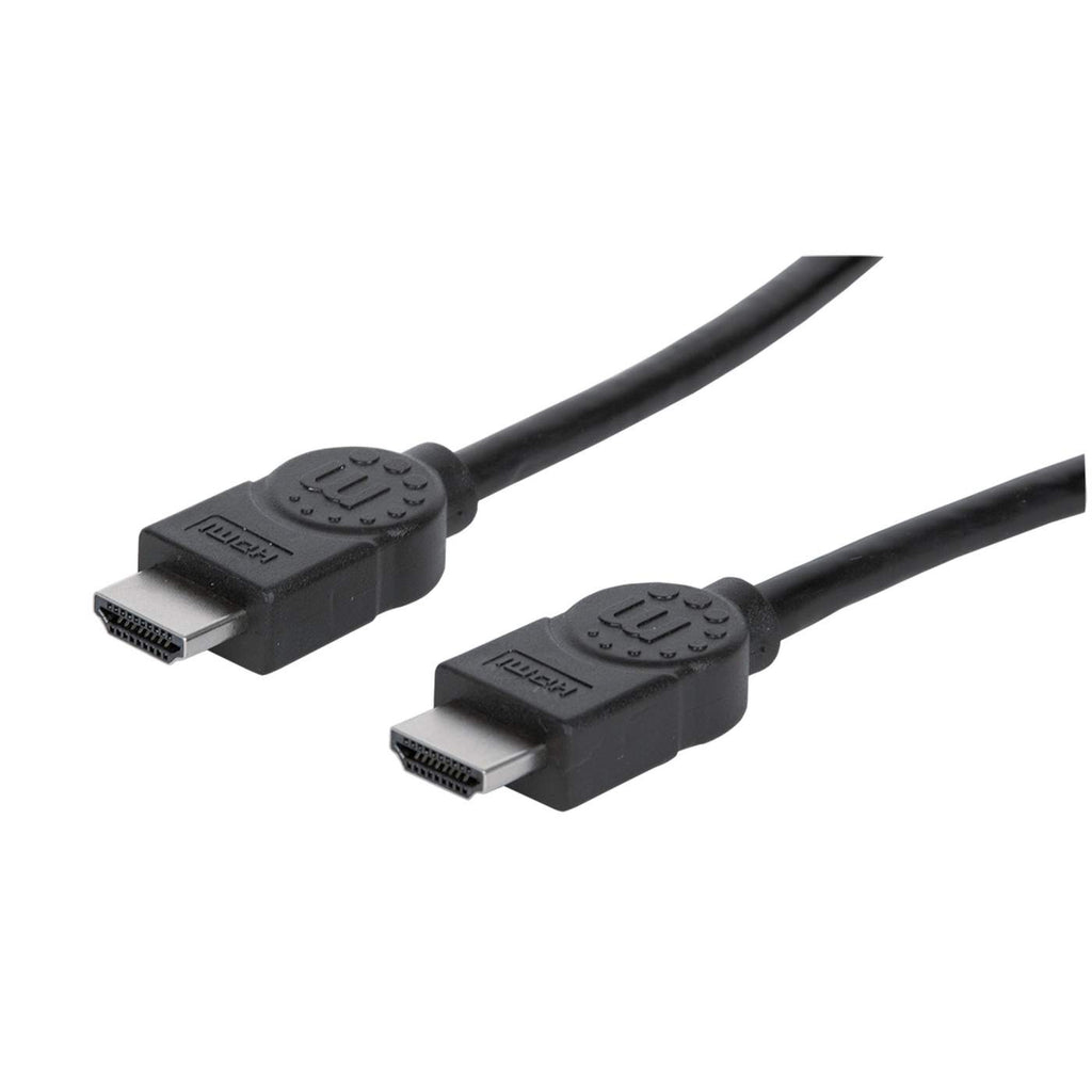 MANHATTAN High Speed HDMIKabel mit EthernetKanal HEC ARC 3D 4K30Hz HDMIStecker auf HDMIStecker geschirmt schwarz 2m