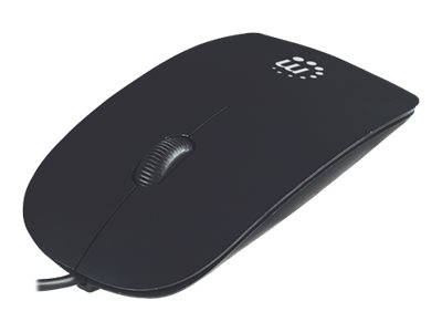 MANHATTAN Mouse, Silhoutte, optical USB 1000 dpi, schwarz