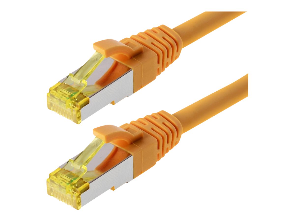 helos Patchkabel Cat 6a SFTP RJ45 gelb 0,25m AWG267 LSZH GHMT