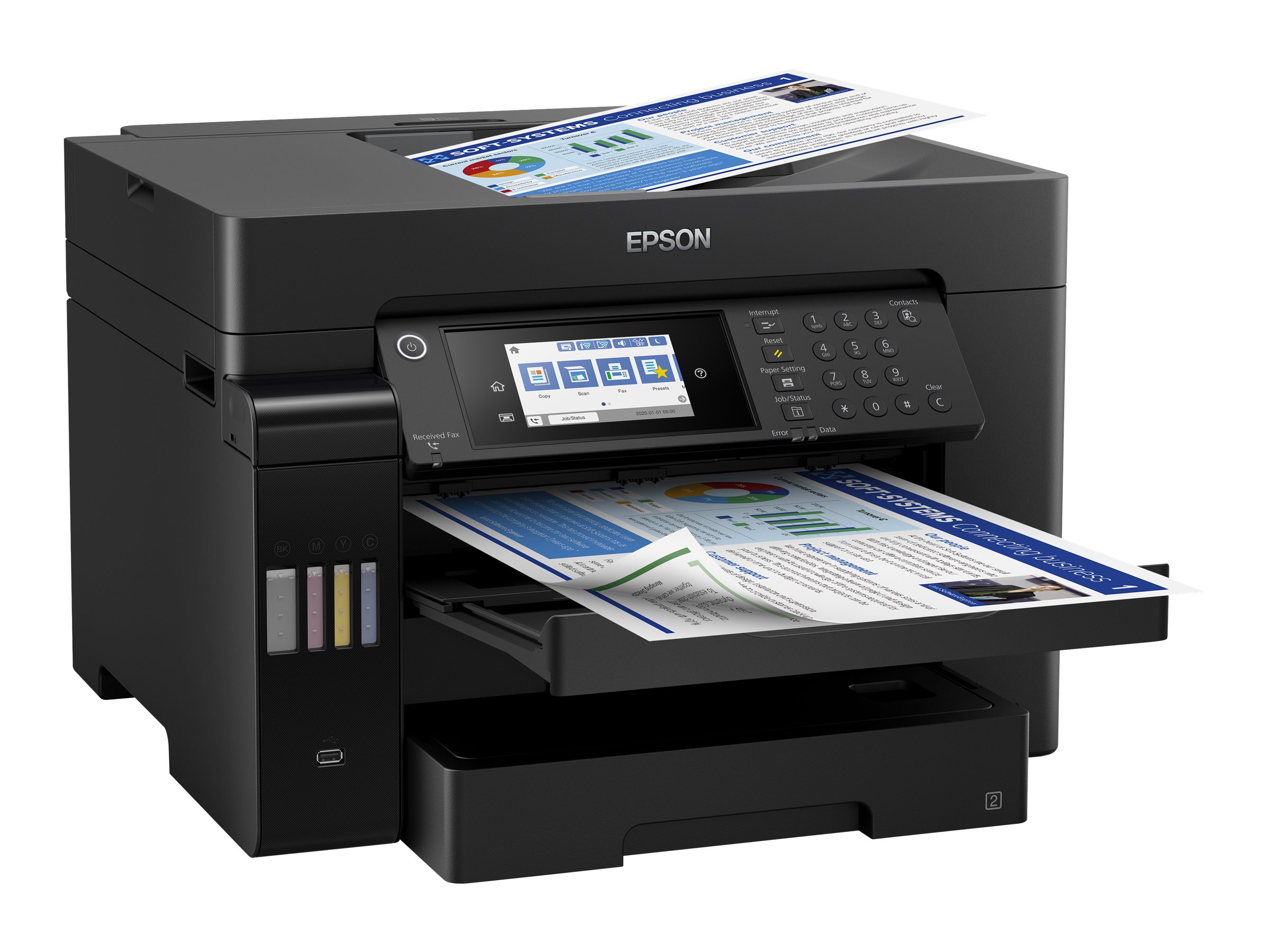 EPSON EcoTank ET-16650 4 in 1 Tintenstrahl-Multifunktionsdrucker schwarz