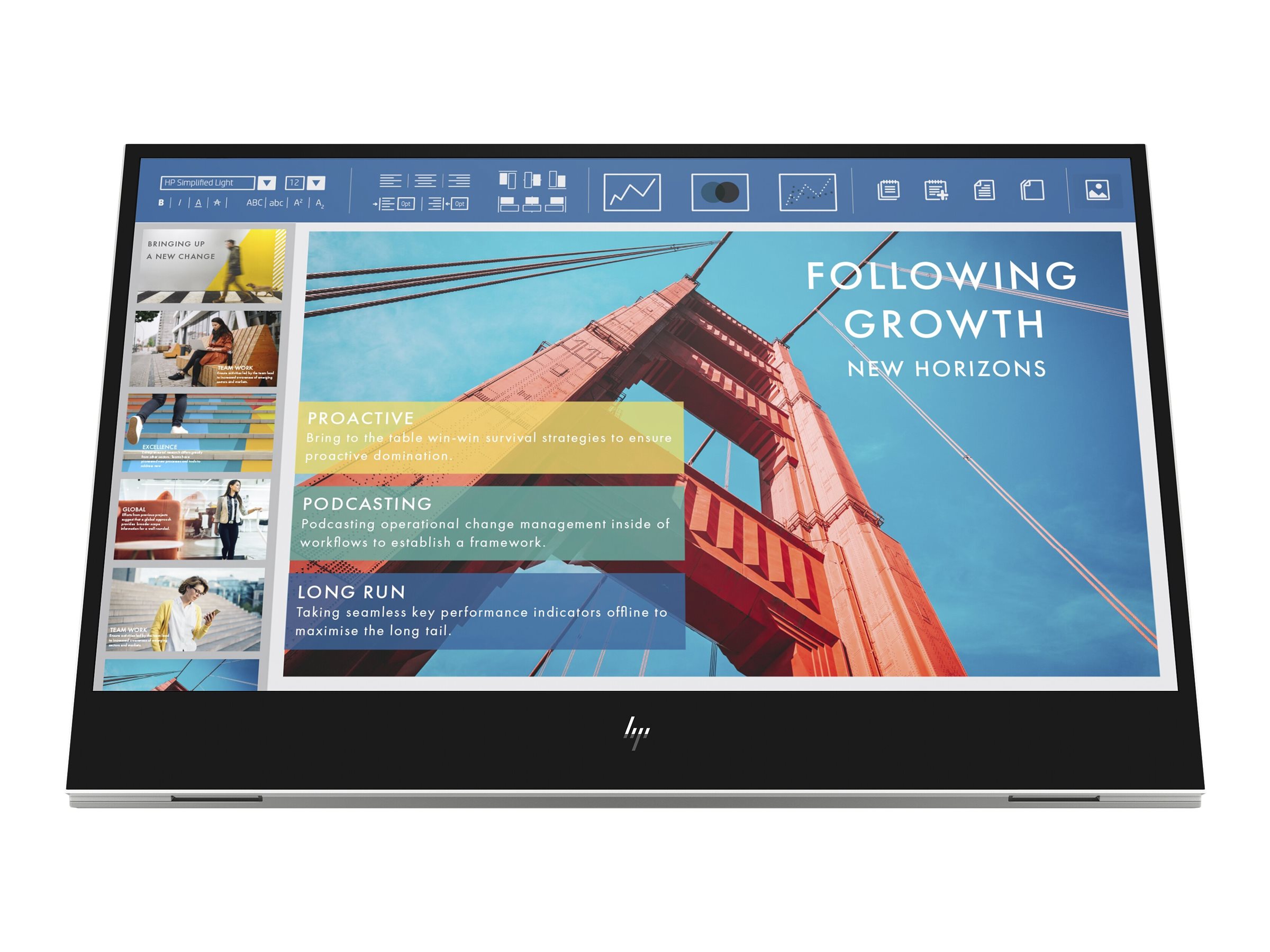 HP E14 G4 35,6cm 14Zoll IPS FHD Portable Monitor 169 400cdm2 5ms GtG 2x USB TypeC with DisplayPort 12 Alt mode Silver 3J Gar