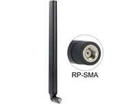 DELOCK Antenne WLAN RPSMA 80211 acahbgn 55 9 dBi omni Gelenk schwarz