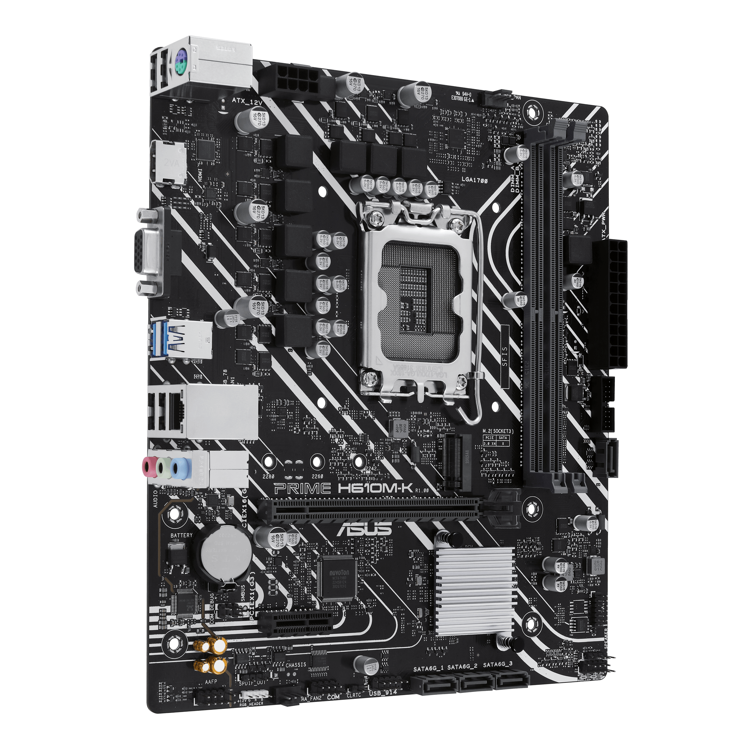 ASUS PRIME H610MK LGA 1700 2DDR5 microATX 4xSATA MB 1xHDMI 21 1xDSub 1xM2