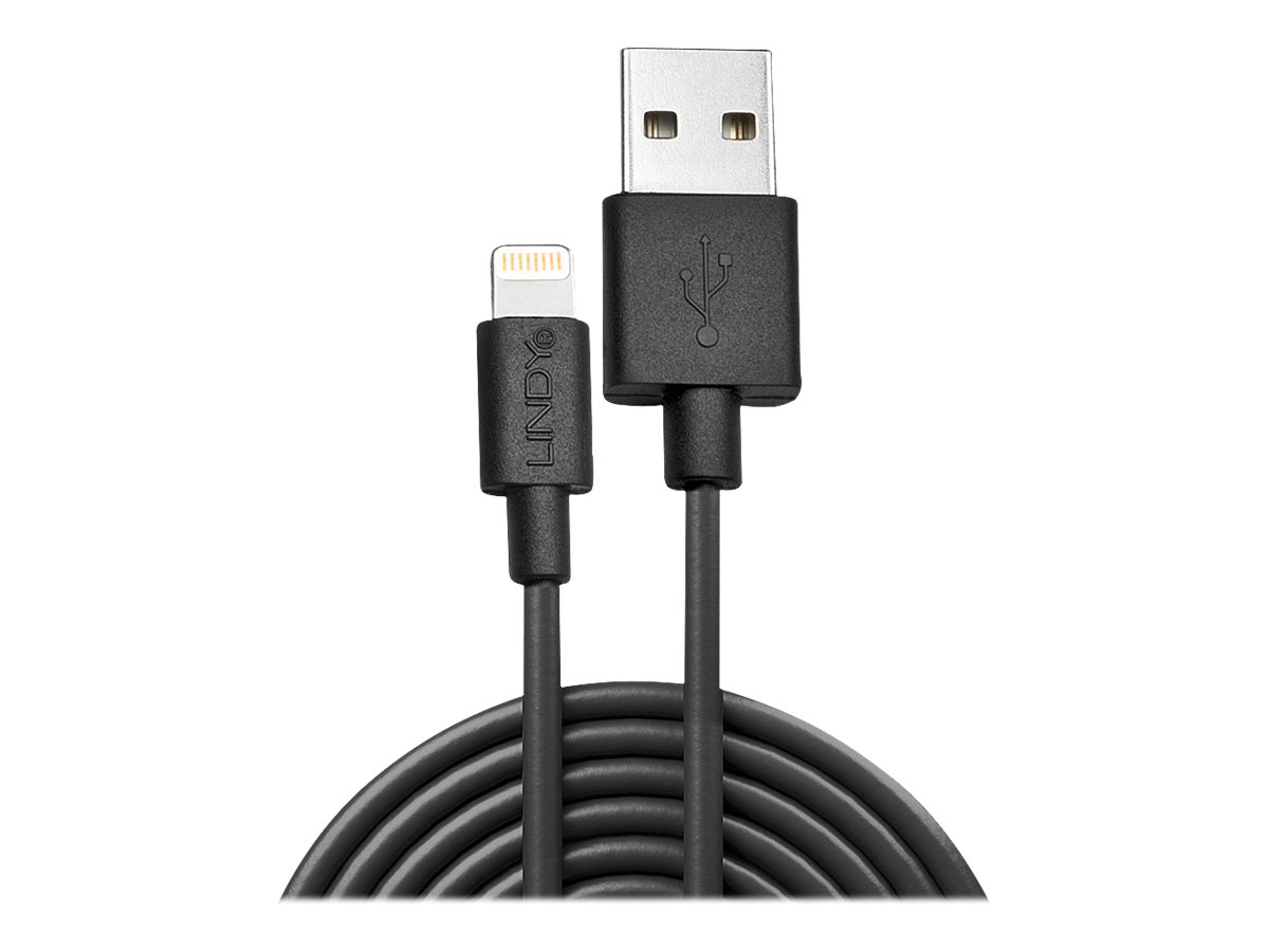 LINDY 3m USB an Lightning Kabel schwarz LINDY 3m USB an Lightning Kabel schwarz
