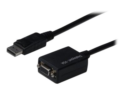 DisplayPort Adapterkabel DP - HD15 0.15m DP 1.1a sw. DisplayPort Adapterkabel DP - HD15 0.15m DP 1.1a sw.