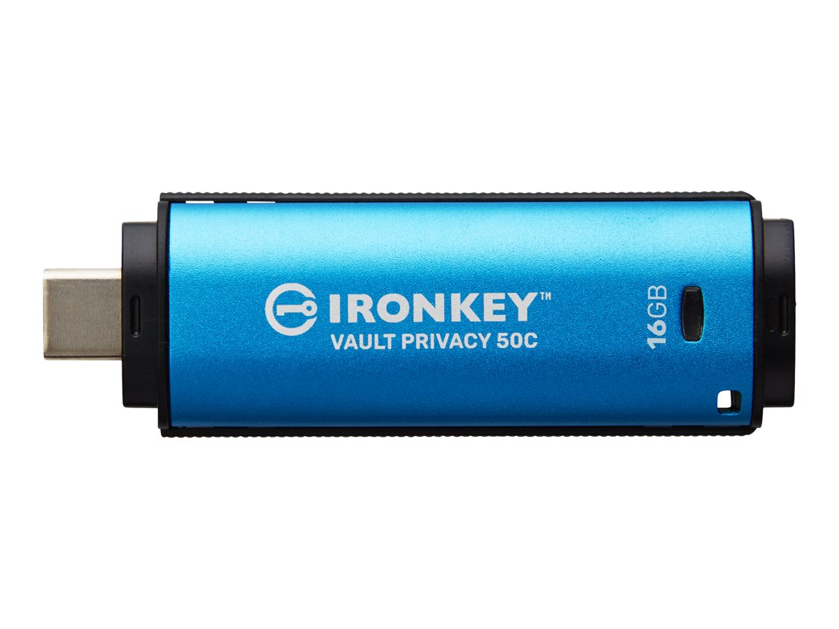 KINGSTON 16GB USB-C IronKey Vault Privacy 50C AES-256 Encrypted FIPS 197