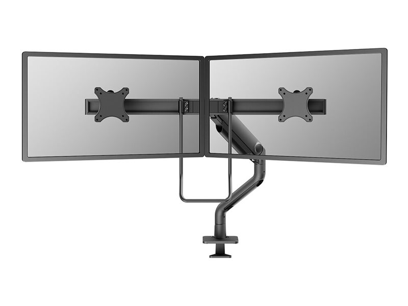 NEOMOUNTS Select Desk Mount Double Display Crossbar Topfix Clamp and Grommet