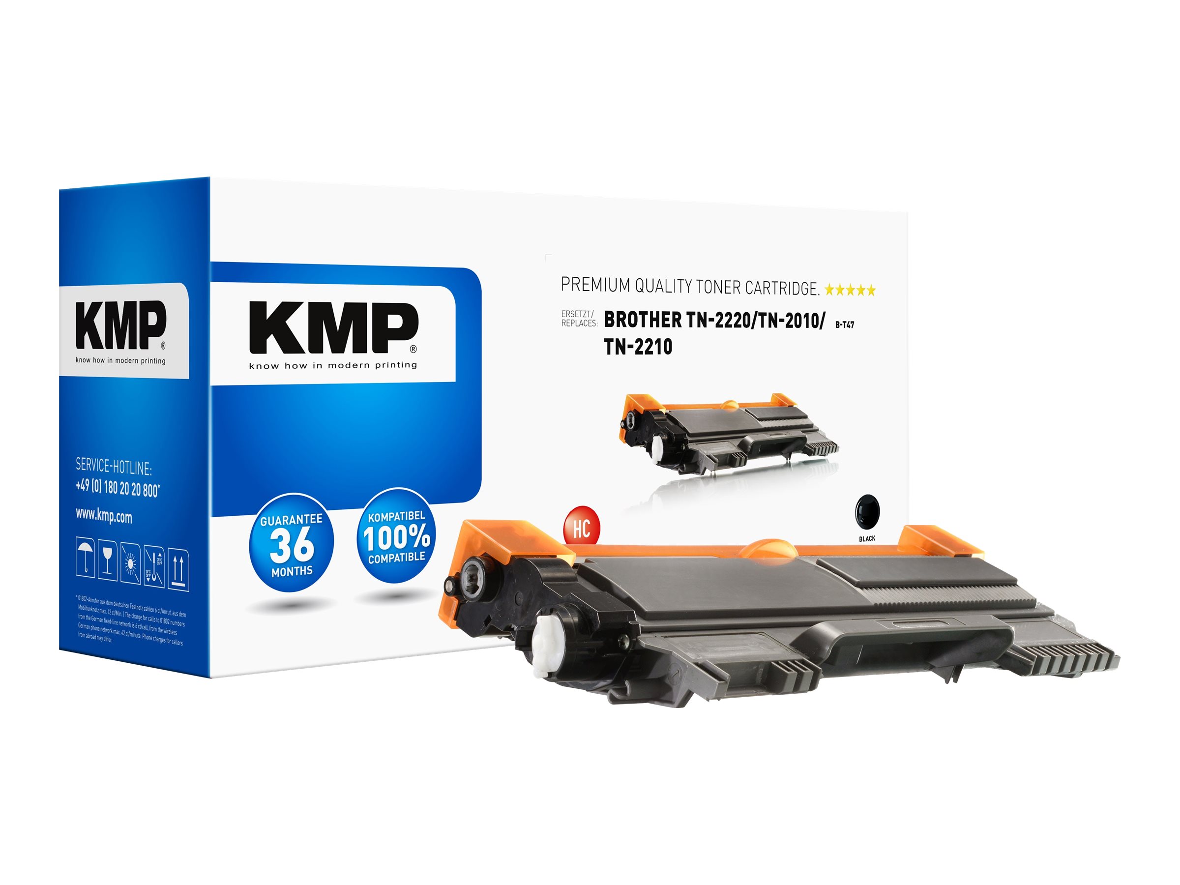 KMP B-T47 schwarz Toner kompatibel zu brother TN-2220/TN-2010/TN-2210 KMP B-T47 schwarz Toner kompatibel zu brother TN-2220/TN-2010/TN-2210