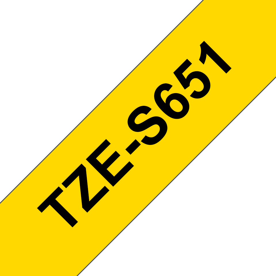 TZES651 BROTHER PT Schriftband 24mm gelb