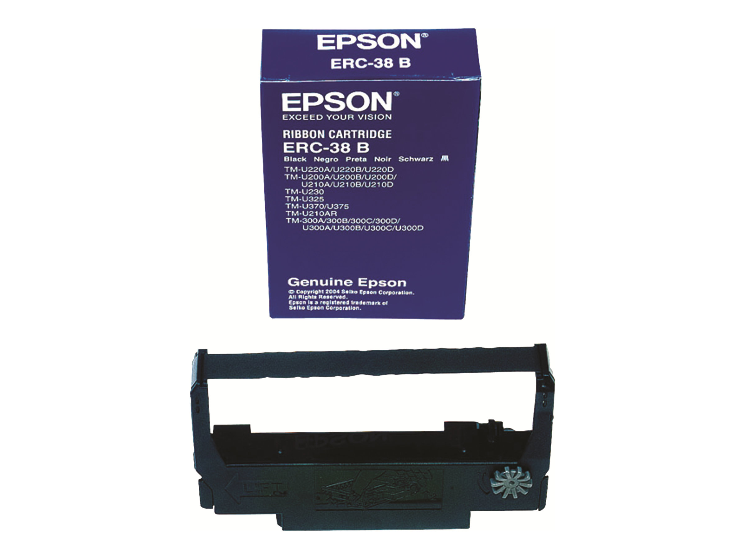 EPSON ERC38B - S015374 schwarz Farbband, 1 St. EPSON ERC38B - S015374 schwarz Farbband, 1 St.