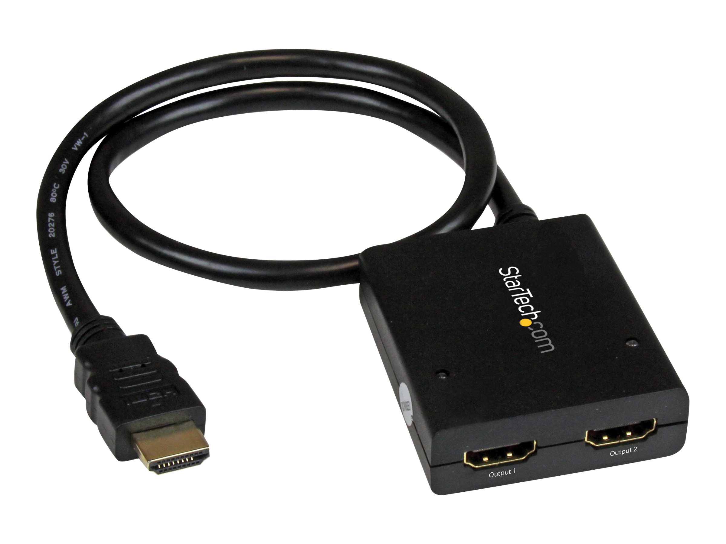 StarTech.com 2 Port HDMI 4k Video Splitter - 1x2 HDMI Verteiler - 4k @ 30 Hz - 2-fach Ultra HD 1080p HDMI Switch - Video-/Audio-Splitter - 2 Anschlüsse