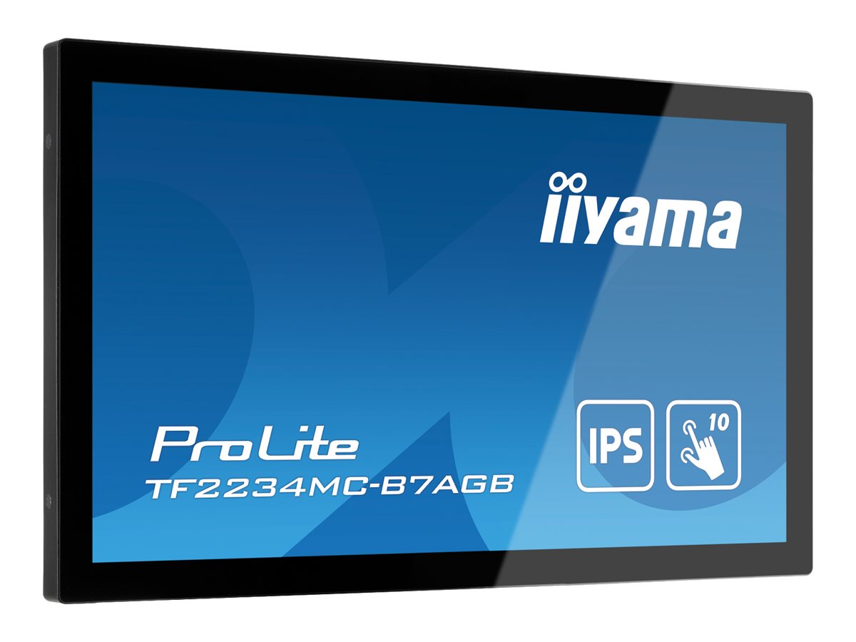 IIYAMA TF2234MC-B7AGB 54,61cm 21,5Zoll IPS PCAP AG Bezel Free 10P Touch 1920x1080 1000:1 300cd/m2 8ms VGA DP HDMI USB