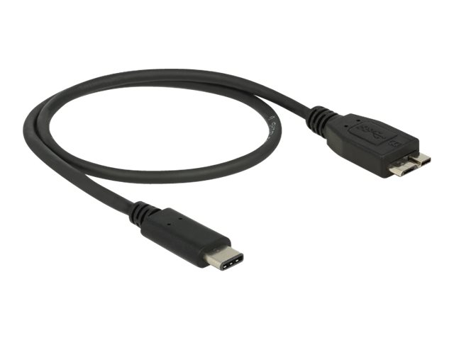 Delock Kabel USB 3.1, Gen2 USB-Type-C > USB Micro-B 0,5 m schwarz Delock Kabel USB 3.1, Gen2 USB-Type-C > USB Micro-B 0,5 m schwarz