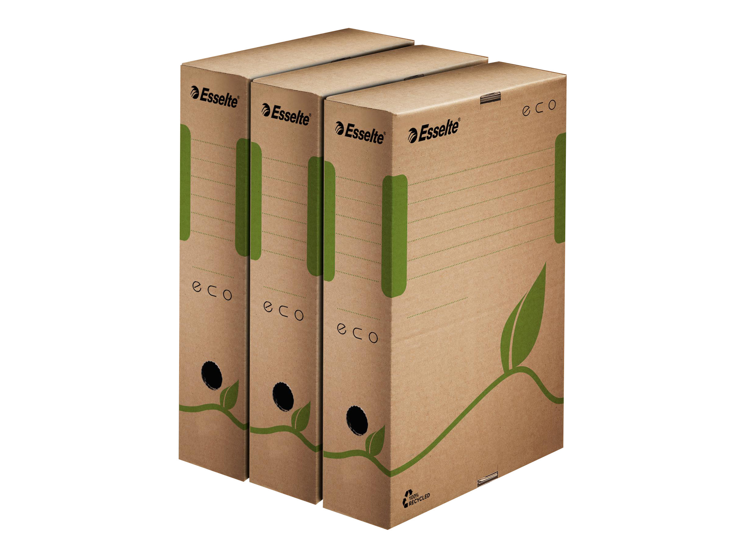 25 Esselte Archivboxen ECO braun 8,0 x 23,3 x 32,7 cm 25 Esselte Archivboxen ECO braun 8,0 x 23,3 x 32,7 cm